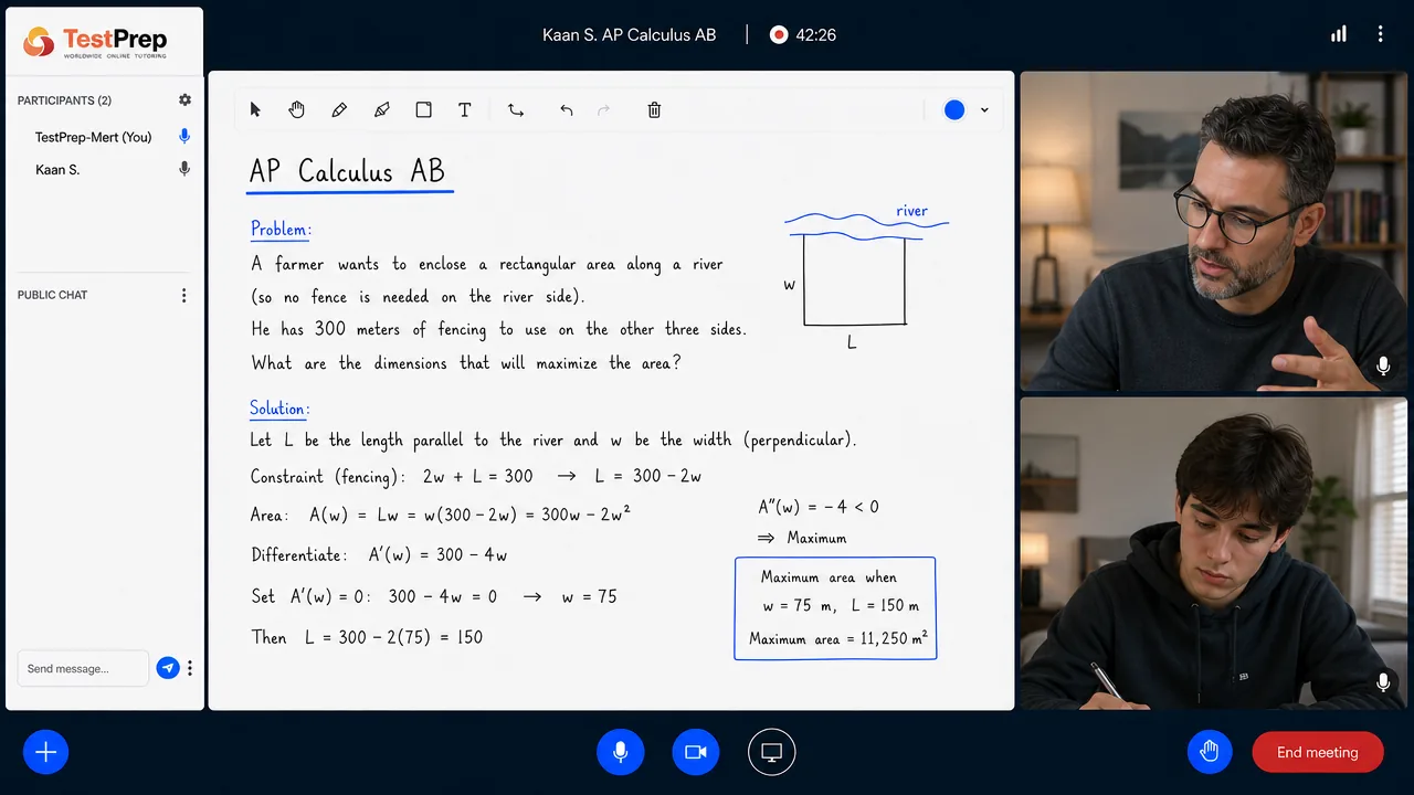 AP Calculus AB — one-to-one lesson