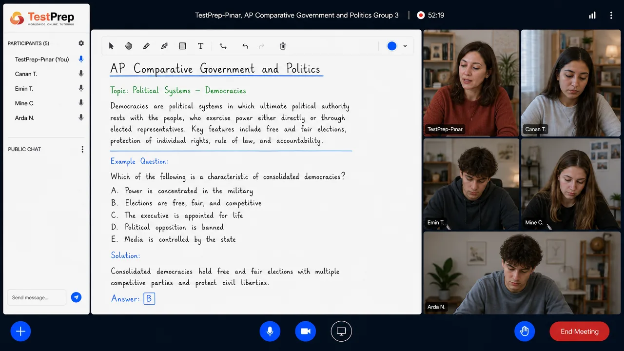 AP Comparative Government — group lesson