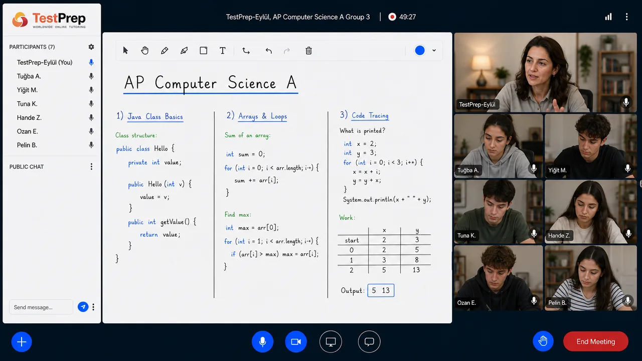 AP Computer Science A — group lesson