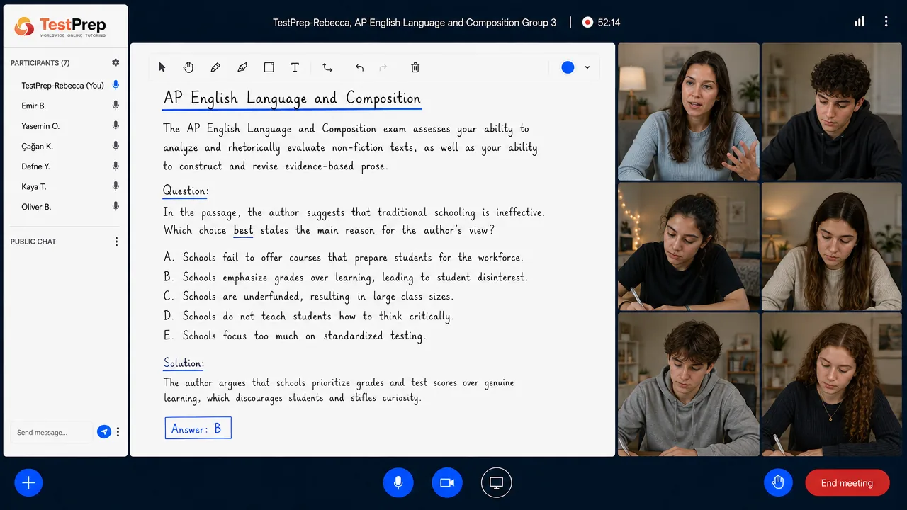 AP English Language — group lesson