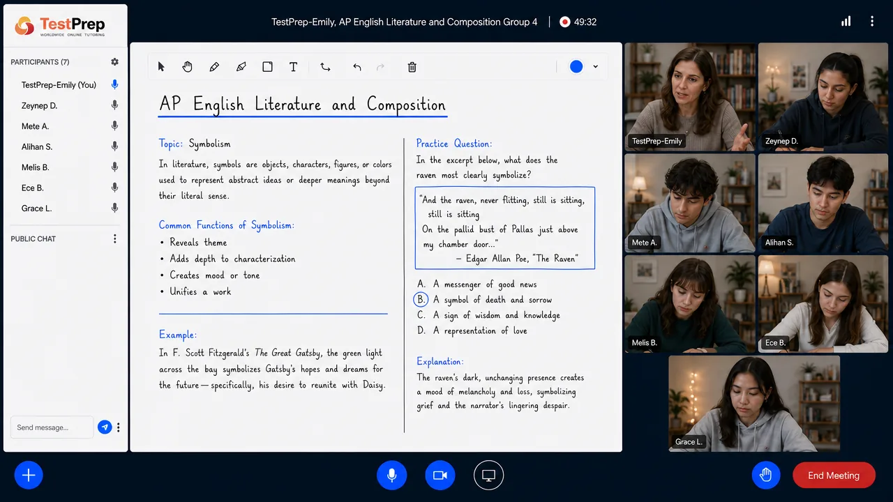 AP English Literature — group lesson