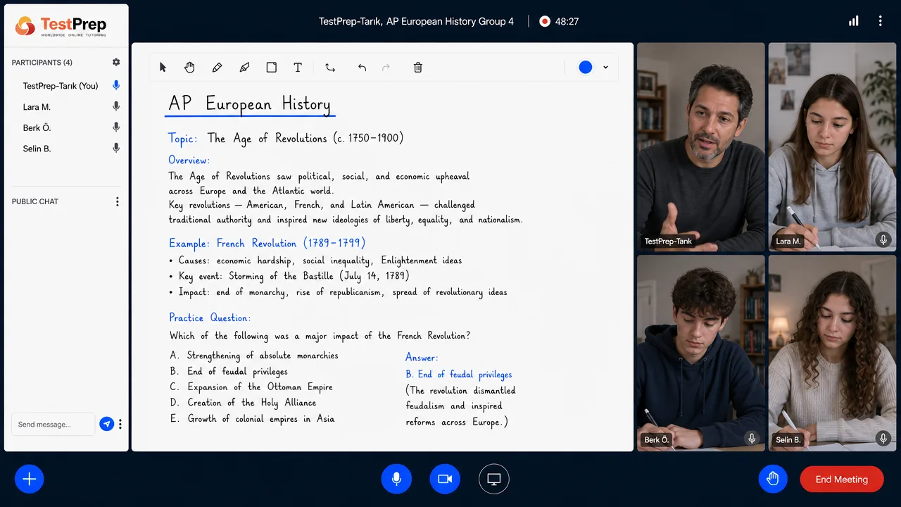 AP European History — group lesson