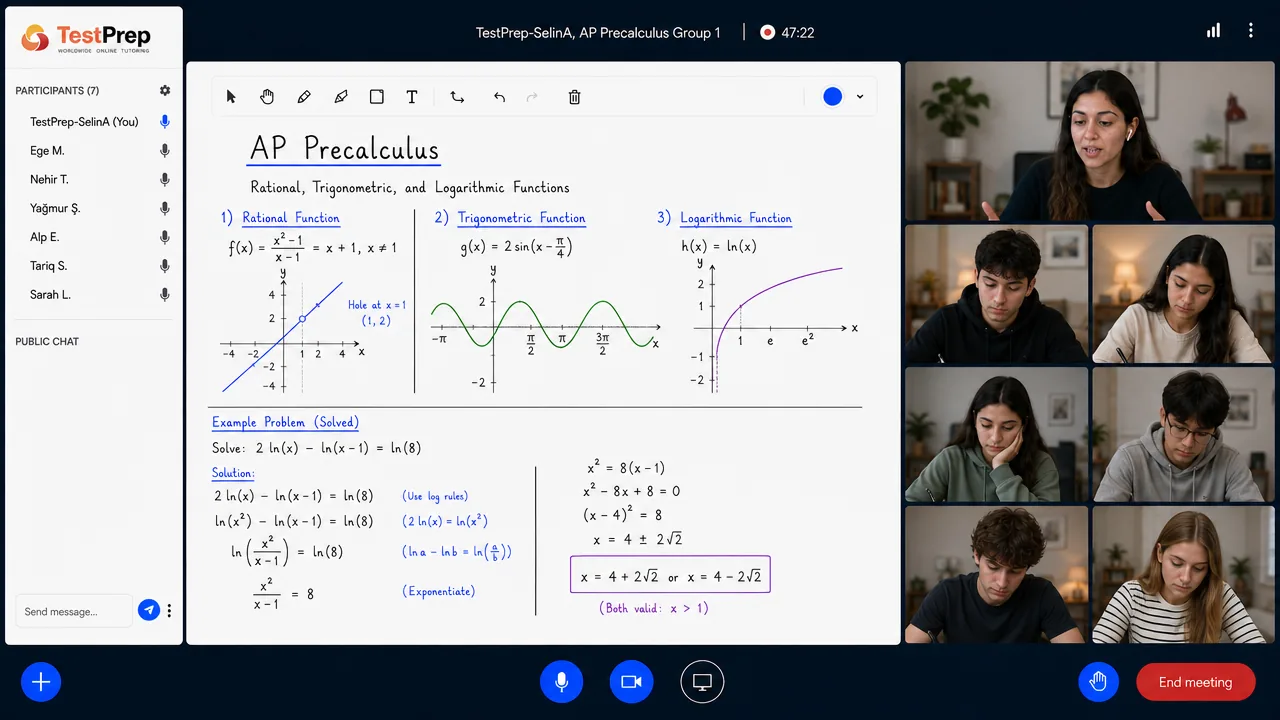 AP Precalculus — group lesson