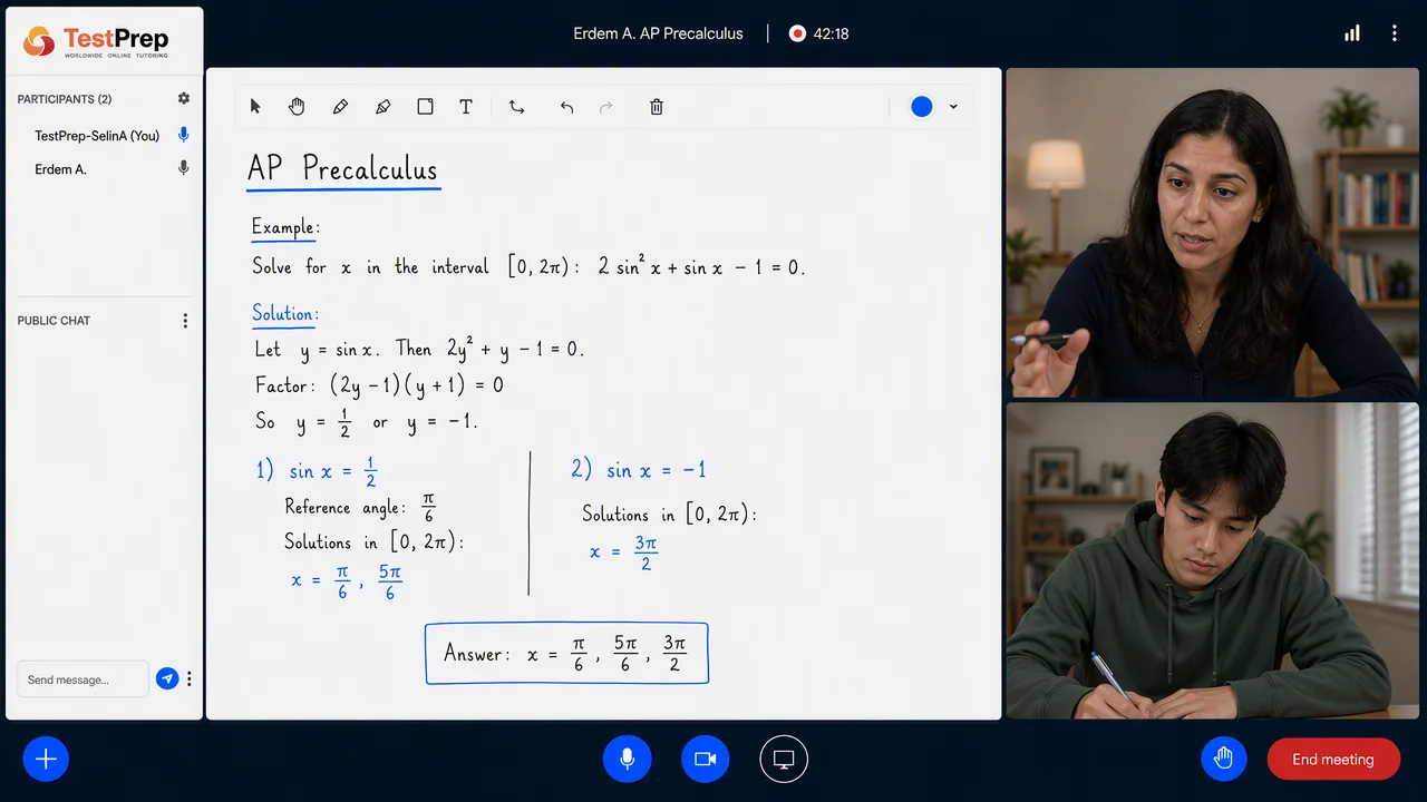 AP Precalculus — one-to-one lesson