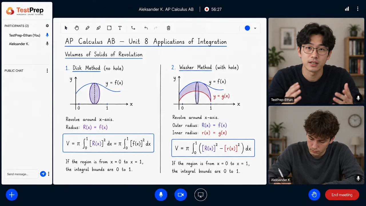 From a TestPrep AP Calculus AB private lesson